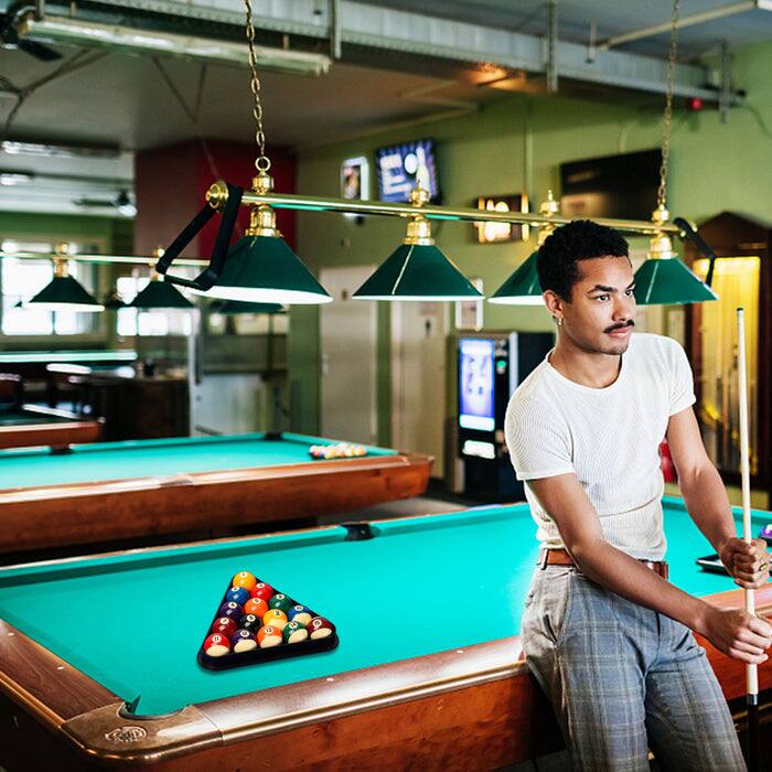 Alt View 3. GSE Games & Sports Expert - Black Plastic 8-Ball Triangle Ball Rack for 2-1/4" Pool Balls, Billiard Ball Rack for Pool Table - Black.