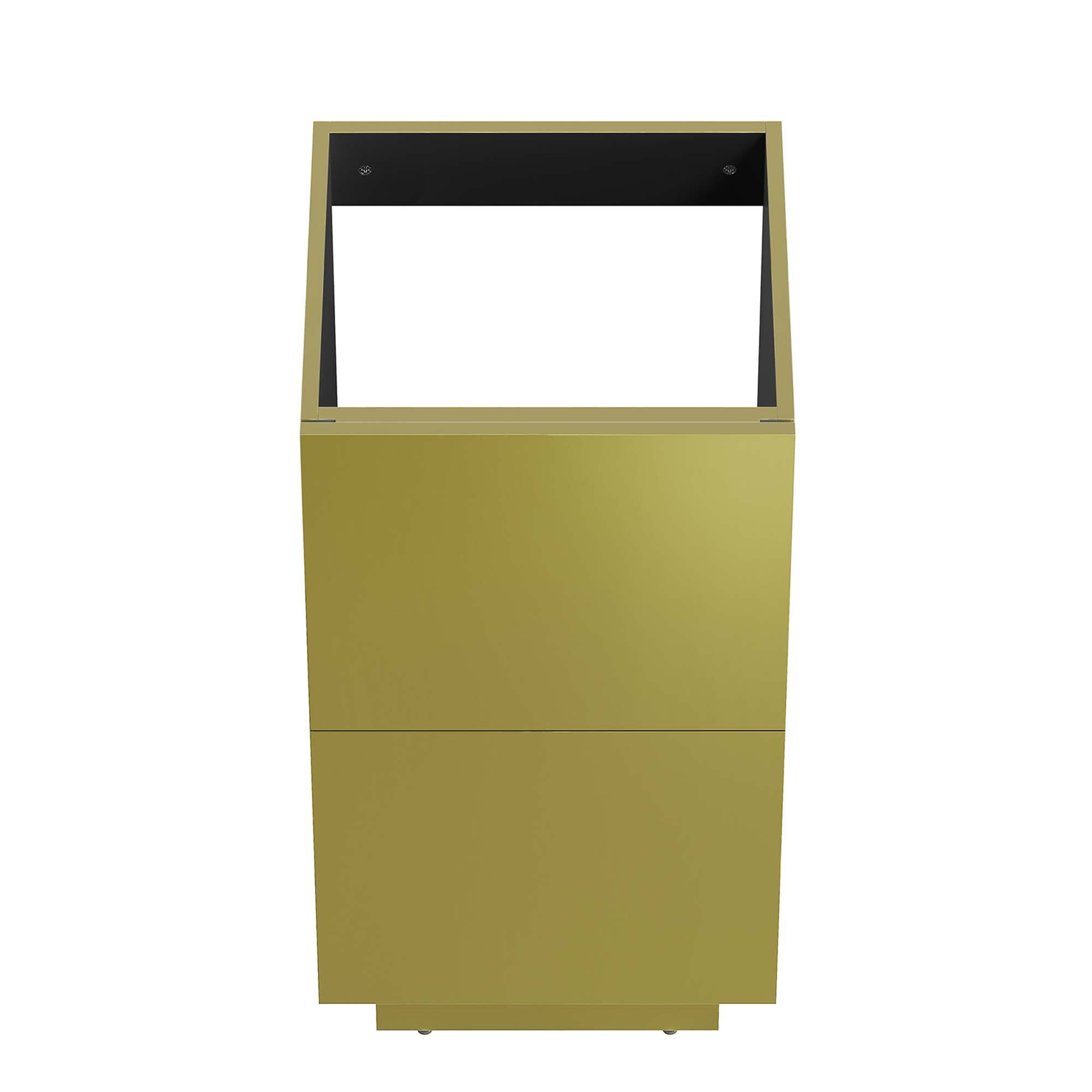 Alt View 4. Modway - Quantum Bathroom Cabinet Basin Not Included by Modway - Gold.