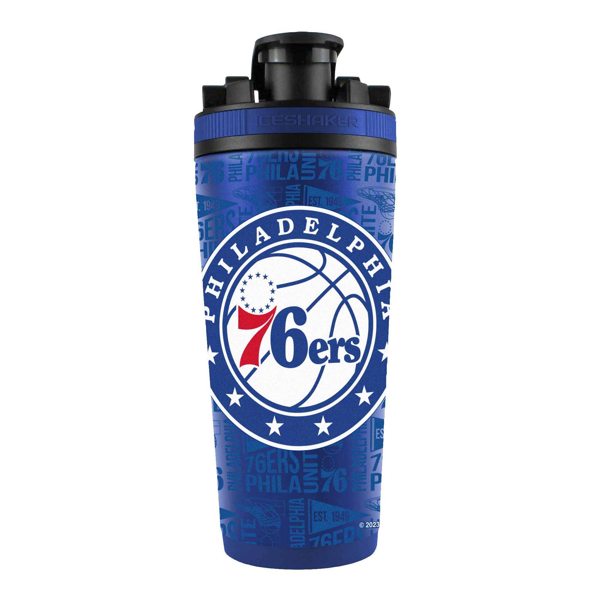 WinCraft - Philadelphia 76ers 26oz. 4D Stainless Steel Shaker Bottle - Multicolor