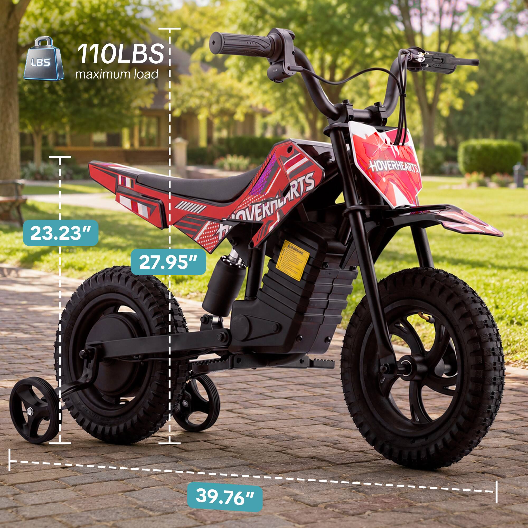 LBS 110LBS maximum load  
23.23"  
HOVERHEARTS OVEKTEARTS RTS 27.95"  
39.76"