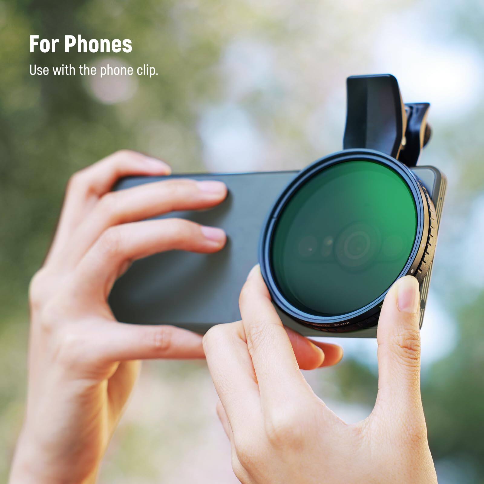For Phones  
Use with the phone clip.