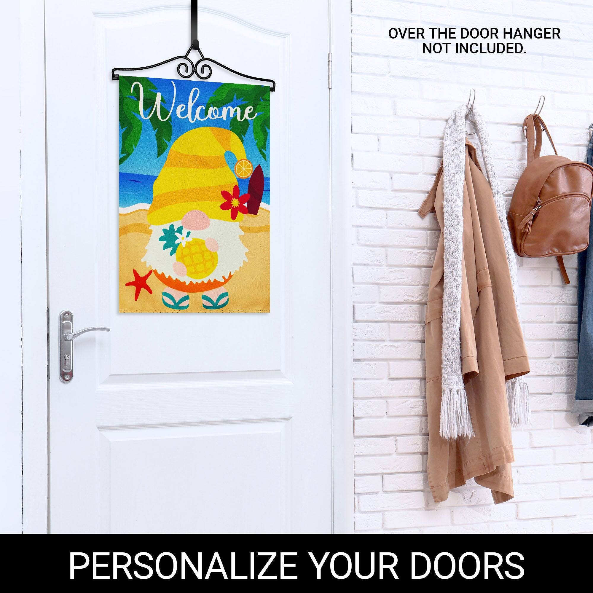 Welcome  
OVER THE DOOR HANGER NOT INCLUDED.  
PERSONALIZE YOUR DOORS