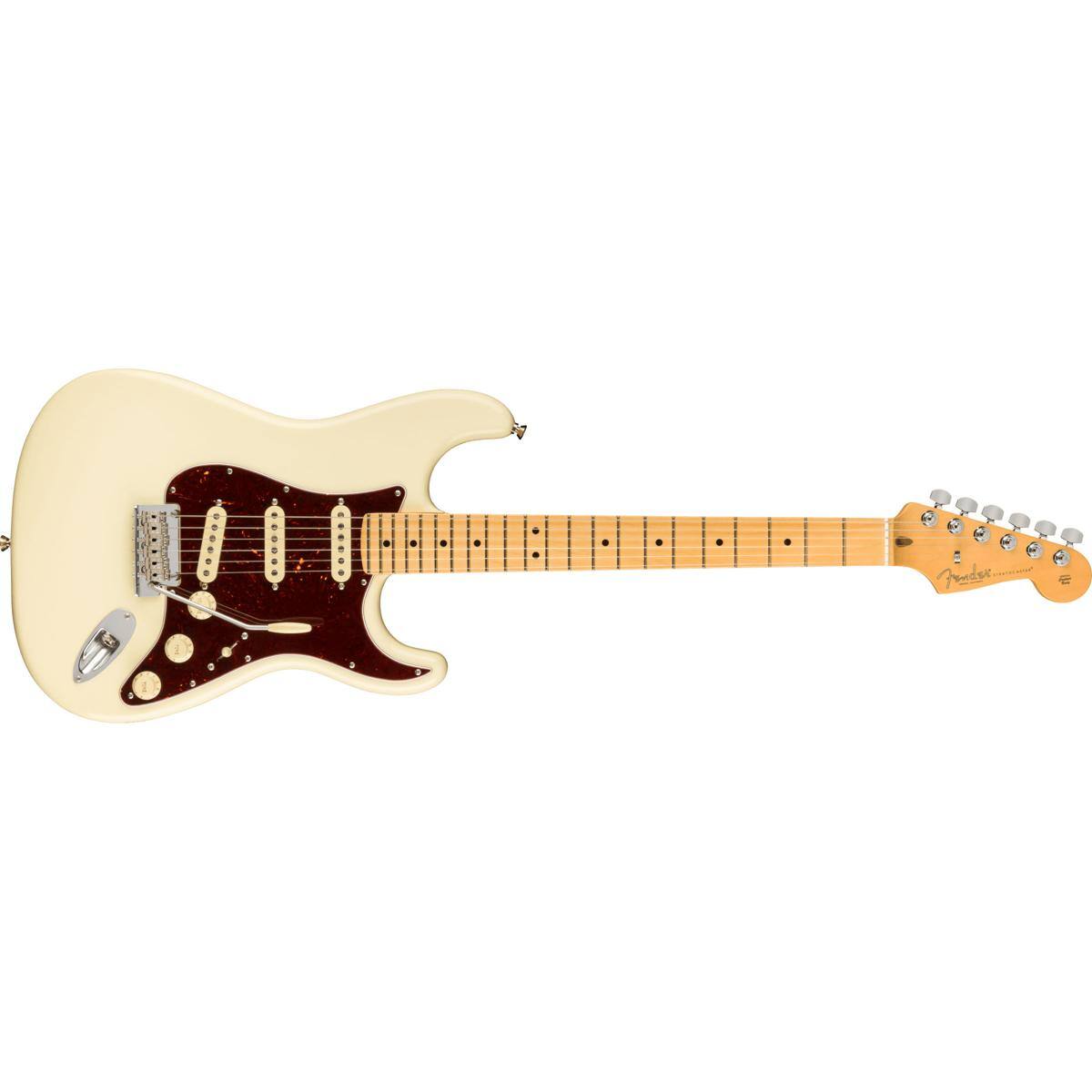 Alt View 5. Fender - Fender American Professional II Stratocaster Electric Guitar, Maple Fingerboard, Olympic White.