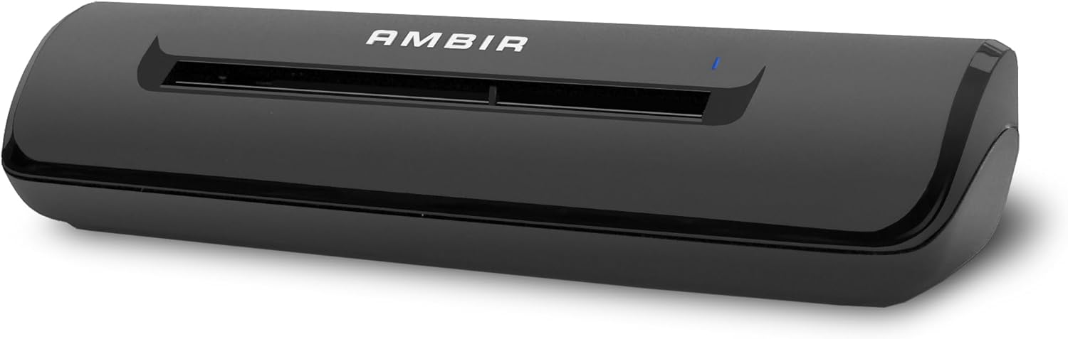 Ambir Technology Inc - Ambir ImageScan Pro 667 Business Card Scanner with AmbirScan Business Card for Windows PC - Black