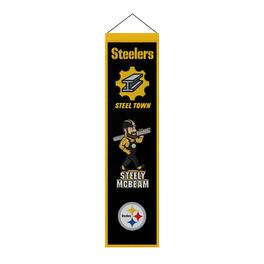 Sporticulture - Pittsburgh Steelers 8" x 32" Icons Banner - Multicolor