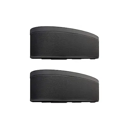 Front. Yamaha - Yamaha (1 Pair) MusicCast 50 Wireless Speaker for Streaming Music, Works with Alexa Bundle - BLACK.