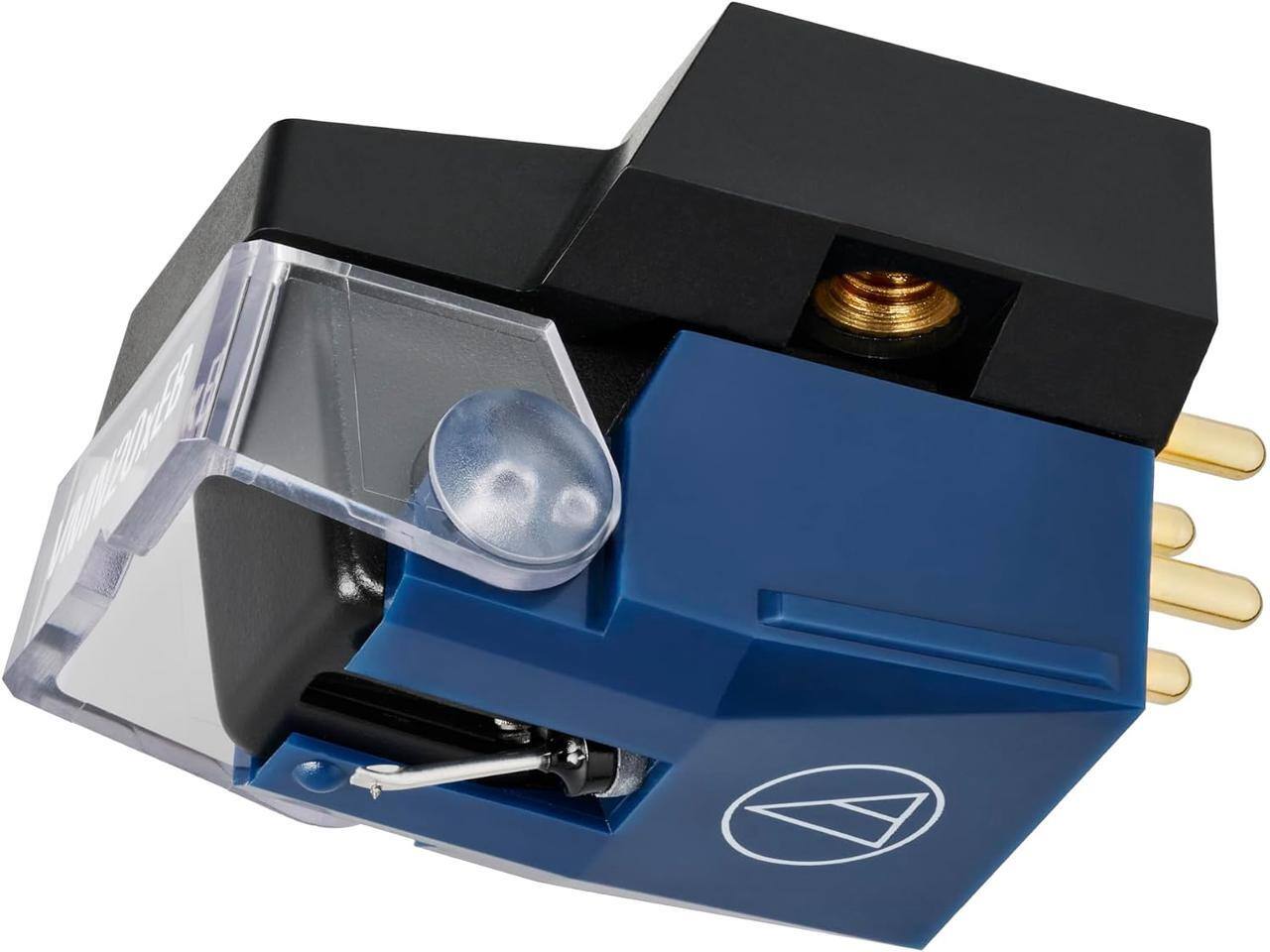 Alt View 1. Audio-Technica - Audio-Technica AT-VM520xEB VMx Conical Bonded MM Phono Cartridge - Dark Blue.