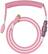 Front. Glorious - Coiled USB-C Artisan Braided Keyboard Cable for Mechanical Gaming Keyboards - Pink.