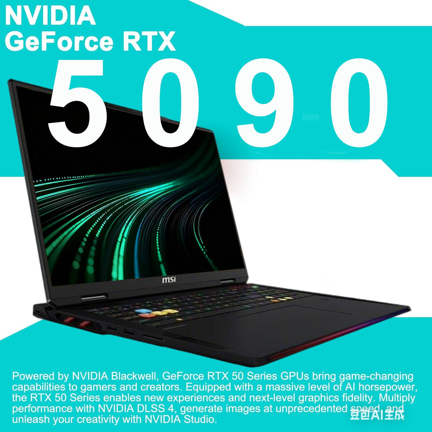 NVIDIA GeForce RTX 5090

Powered by NVIDIA Blackwell, GeForce RTX 50 Series GPUs bring game-changing capabilities to gamers and creators. Equipped with a massive level of AI horsepower, the RTX 50 Series enables new experiences and next-level graphics fidelity. Multiply performance with NVIDIA DLSS 4, generate images at unprecedented speed, and unleash creativity with NVIDIA Studio.