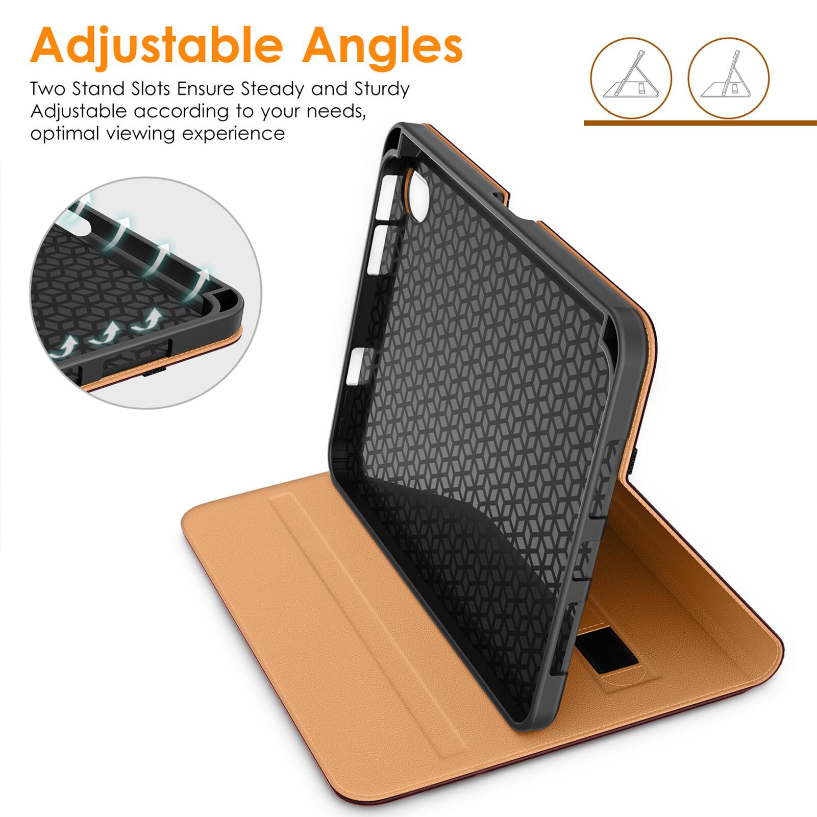 Adjustable Angles

Two Stand Slots Ensure Steady and Sturdy Adjustable according to your needs, optimal viewing experience