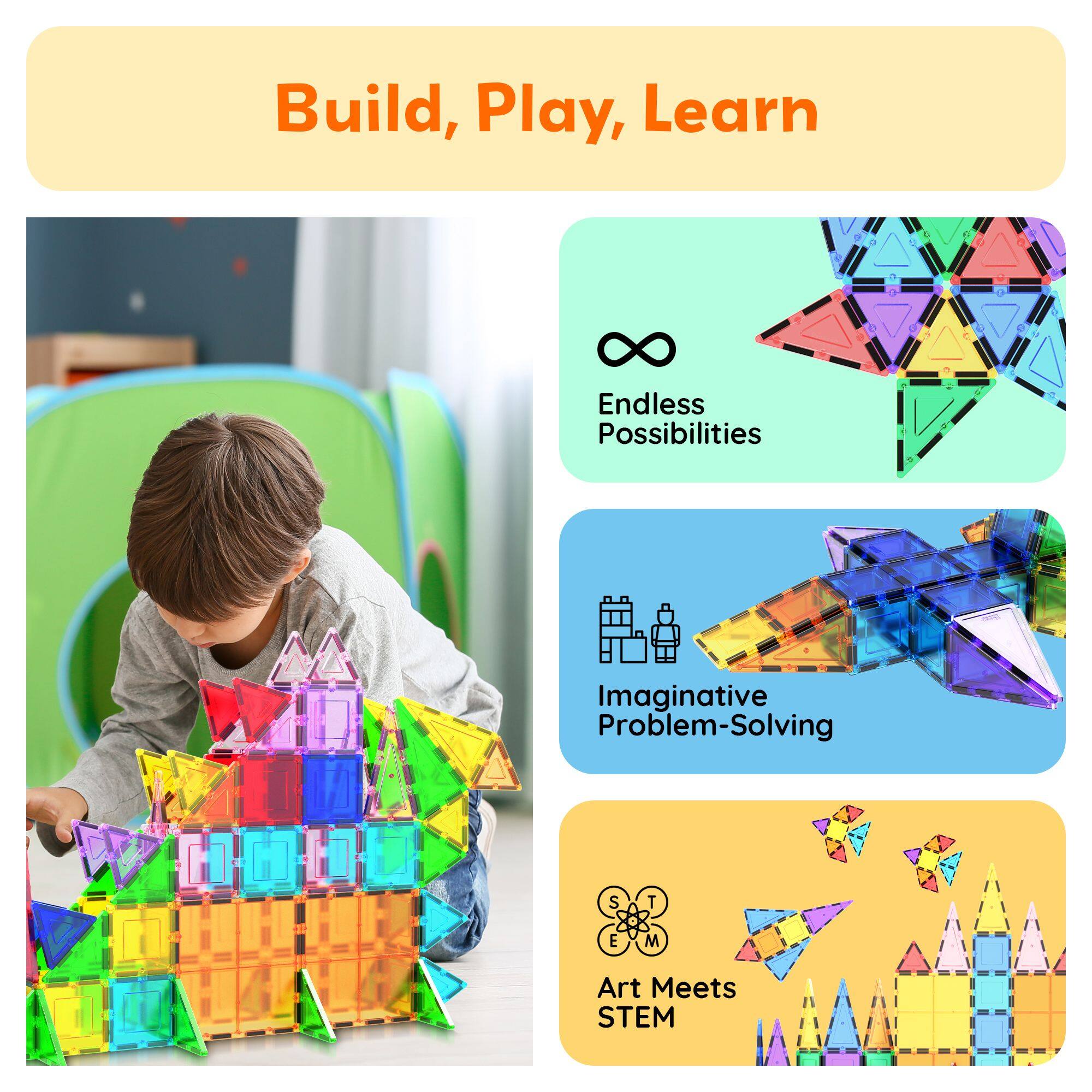 Build, Play, Learn

Endless Possibilities
Imaginative Problem-Solving
Art Meets STEM