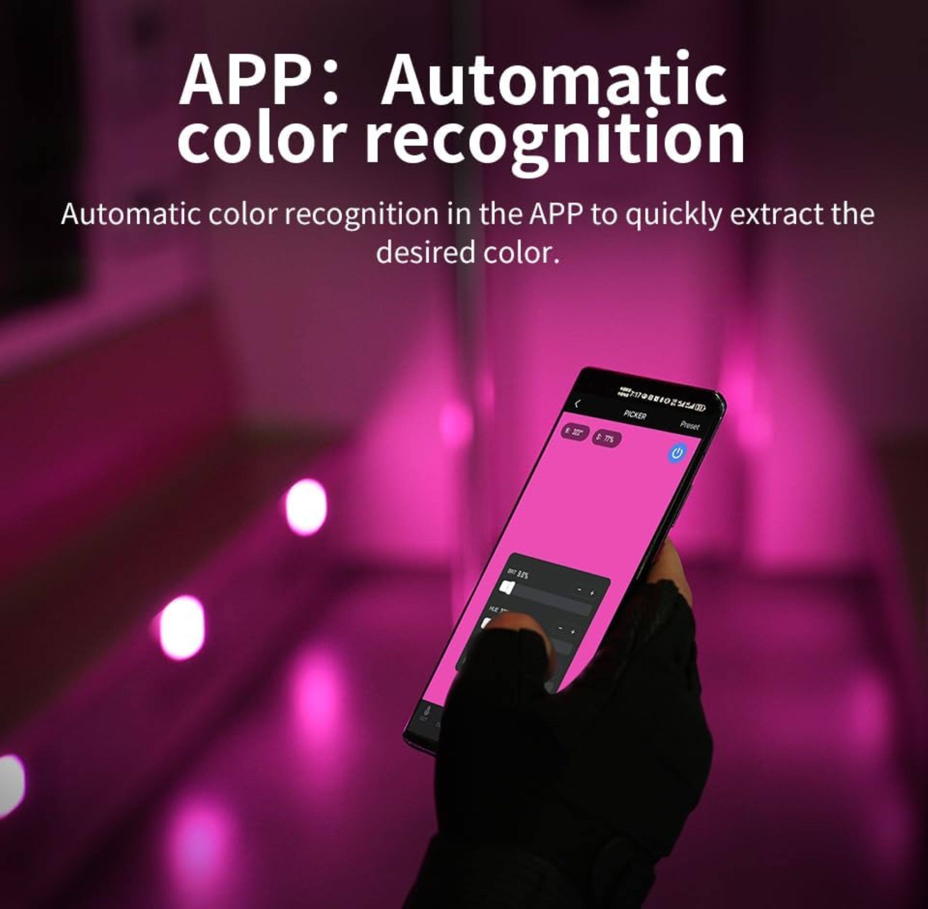 APP: Automatic Color Recognition
Automatic color recognition in the APP to quickly extract the desired color.