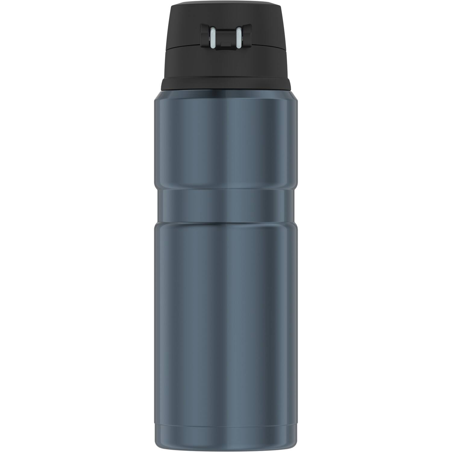Left. Thermos - 24-Ounce Stainless King Vacuum-Insulated Stainless Steel Drink Bottle - Matte Blue.