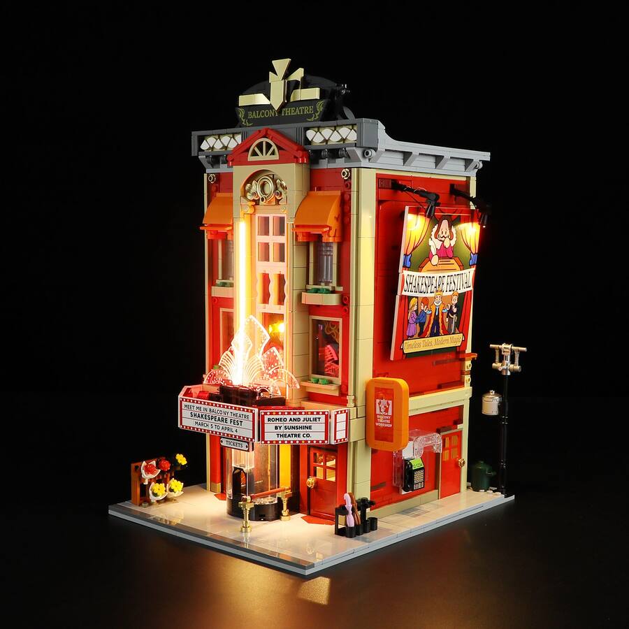 Balcony Build Lumibricks Balcony Theater Lighting Building Set, 2445 Pieces LED City ...