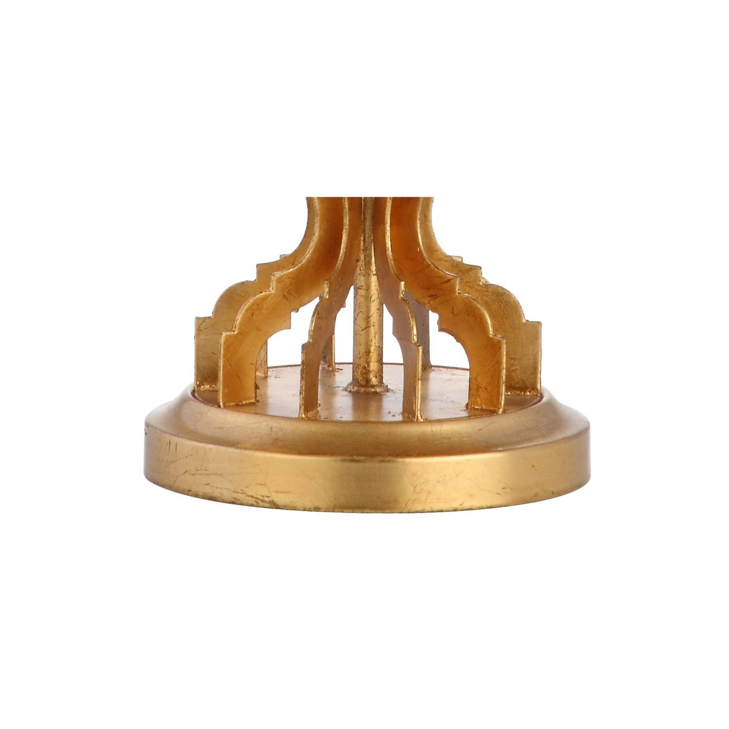 Alt View 5. Jonathan Y - Sebastian 28.5" Metal Trellis LED Table Lamp, Gold Leaf - Gold.