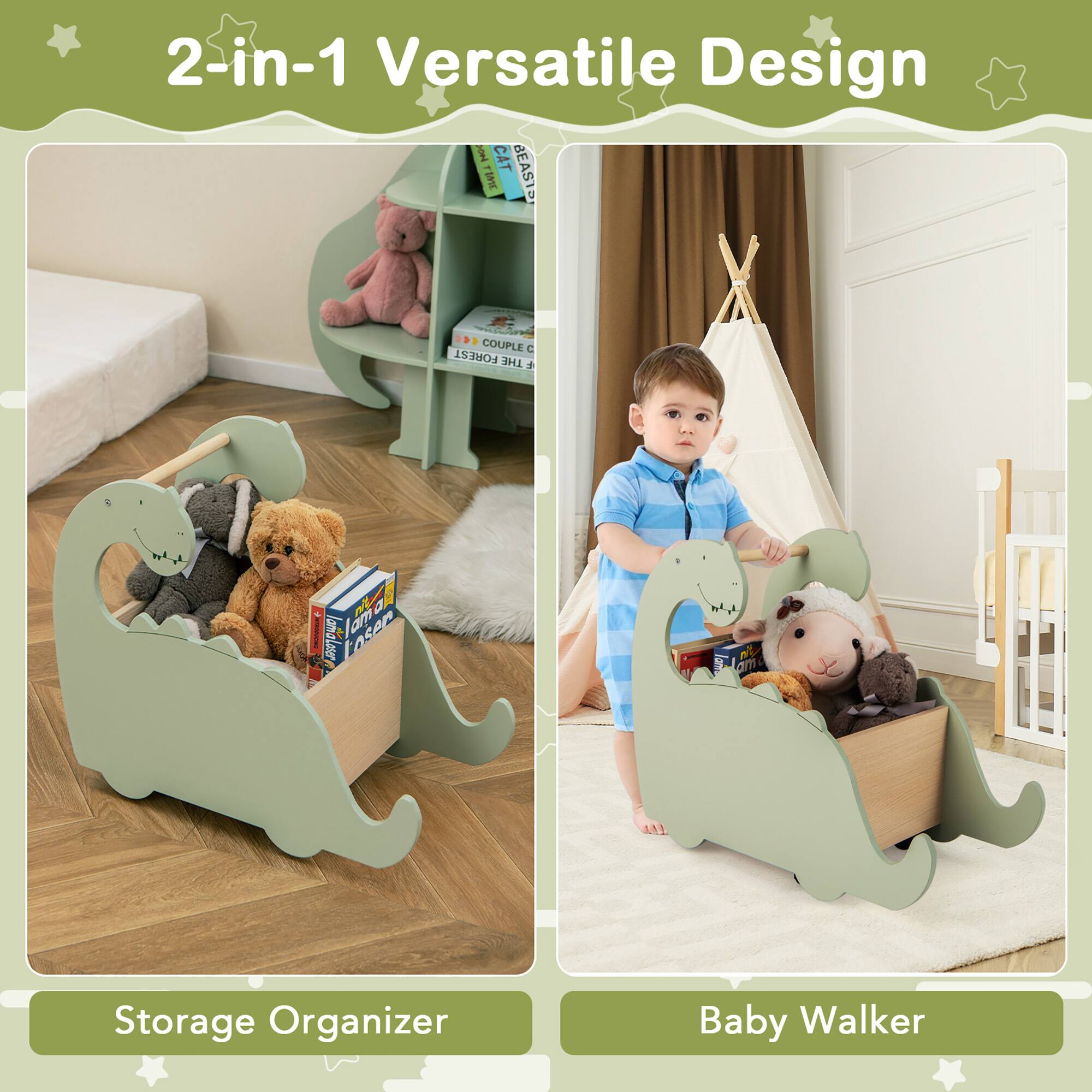 2-in-1 Versatile Design

Storage Organizer

Baby Walker