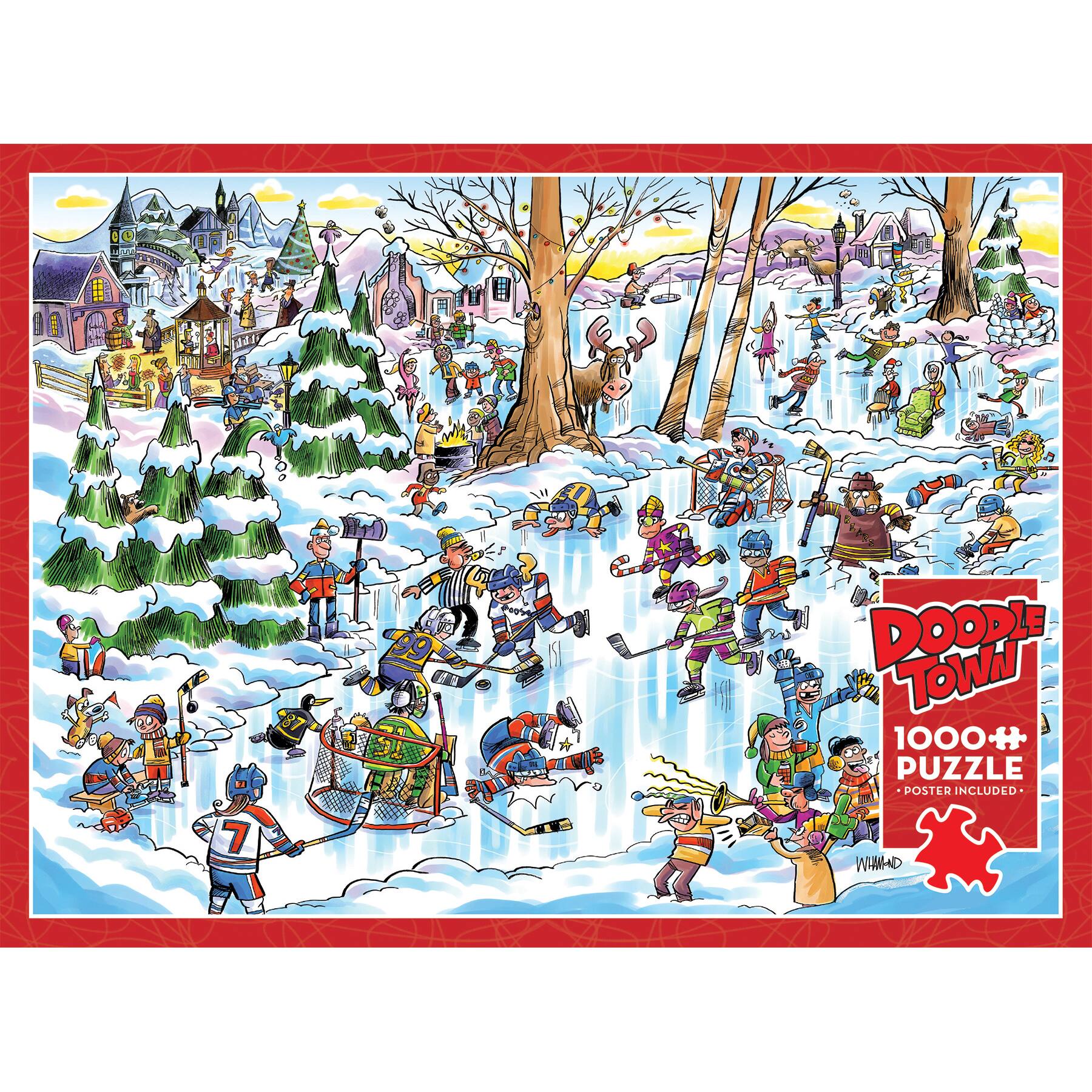 7 Dood Town 1000+ Puzzle Poster Included