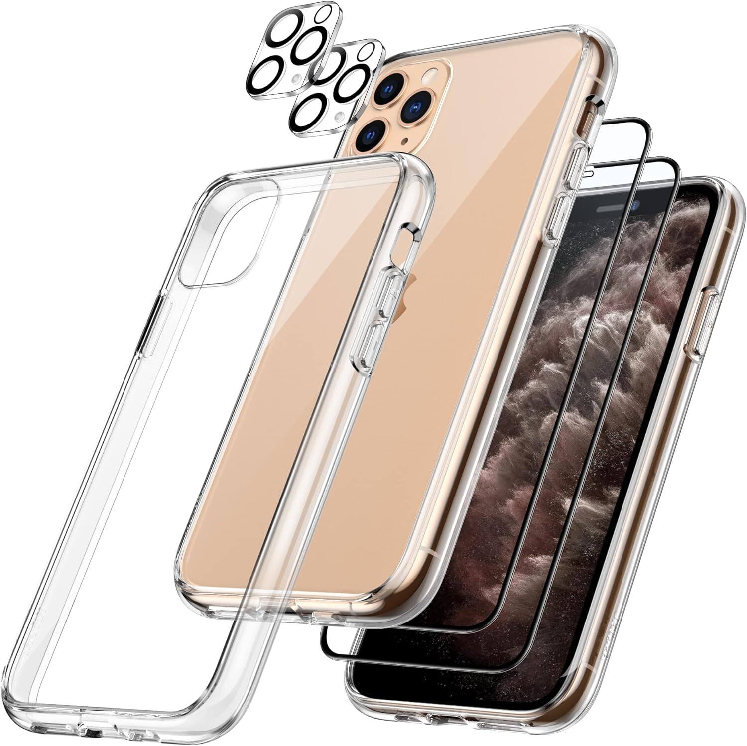 Entronix - iPhone 11 Pro Max Bundle: Hard Case & Screen Protector - Clear price history on PriceWatchPro