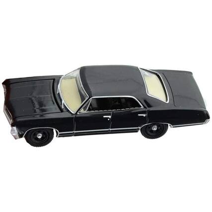 Front. Loot Crate - Supernatural 1/64 Die-Cast Car - 1967 Chevrolet Impala (Loot Crate Exclusive) - Black.