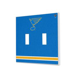 Keyscaper - St. Louis Blues Double Toggle Lightswitch Plate - Multicolor