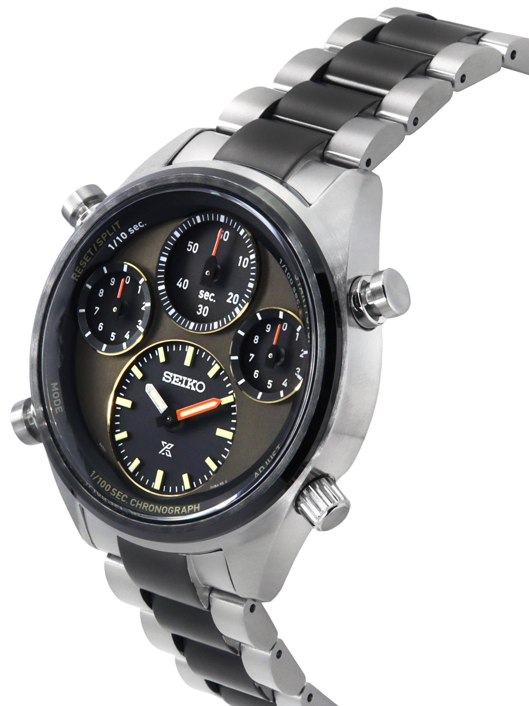 sec. 0 RESET/SPLIT 1/10 50 RESET/ I 10 9 0 40 6 1/100 8 1 2 sec. 20 sec. AI 7 0 30 2 6 9 0 5 4 8 1 I 1 7 e t 6 3 SEIKO 5  4 MODE I  B  DUET 1/100 - - a SEC. CHRONOGRAPH