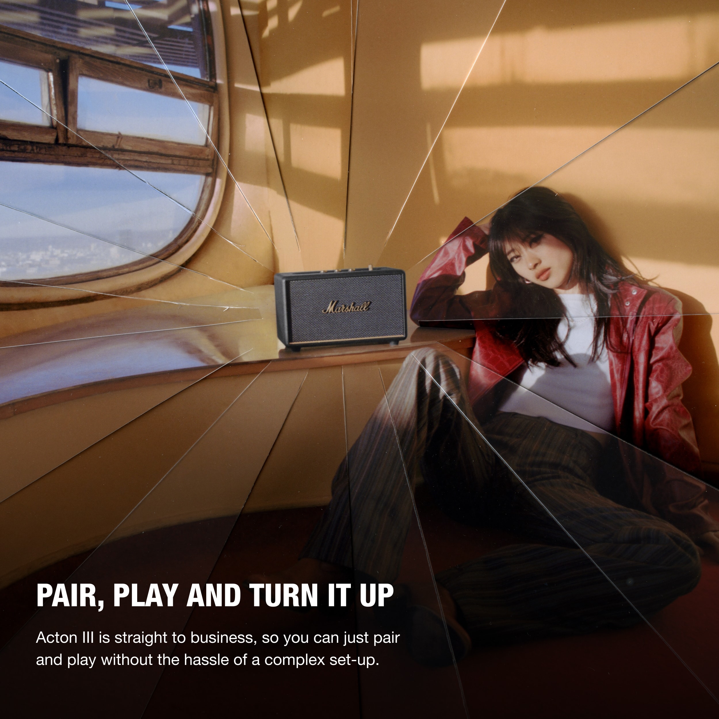 Marshall PAIR, PLAY AND TURN IT UP. Acton III is straight to business, so you can just pair and play without the hassle of a complex set-up.