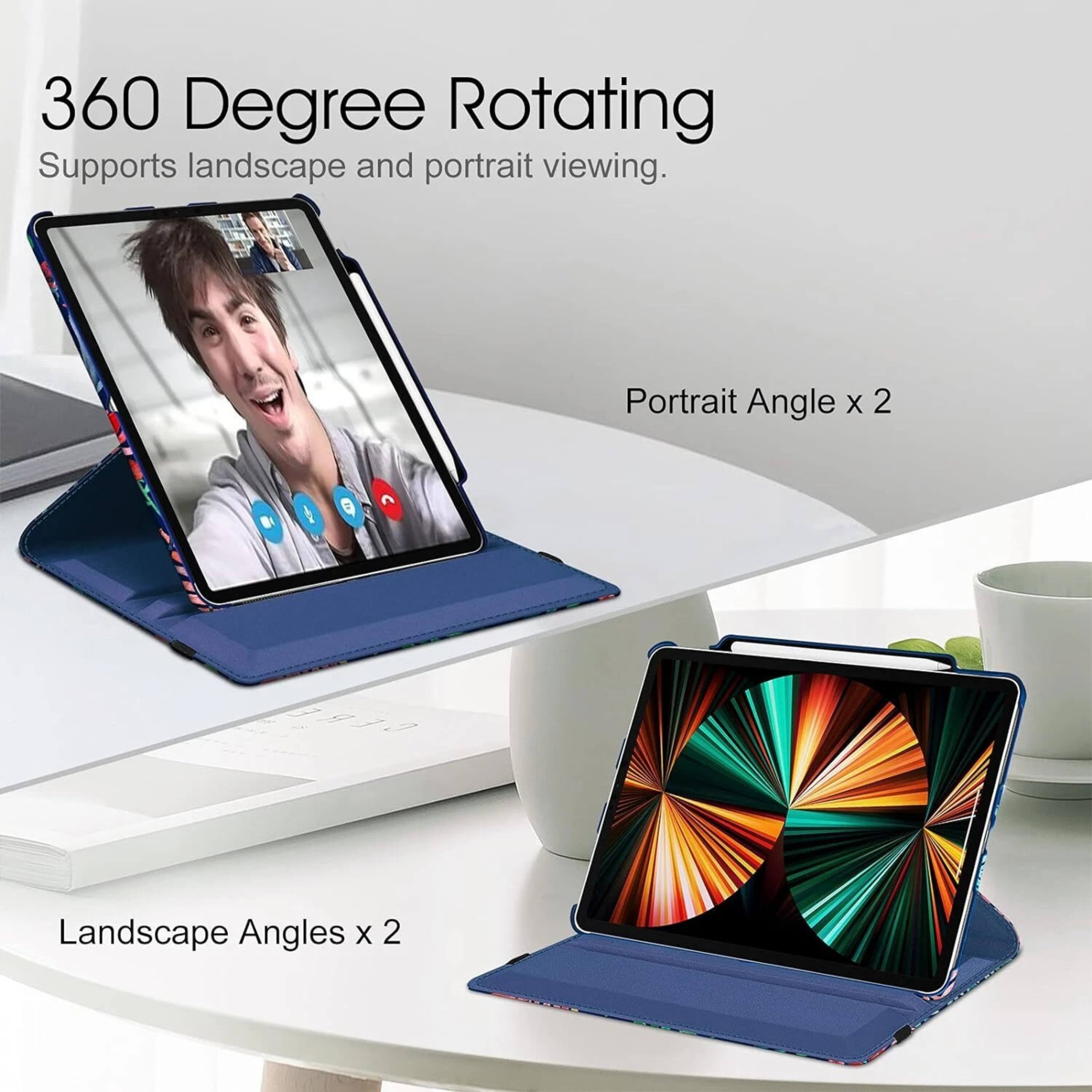 360 Degree Rotating  
Supports landscape and portrait viewing.  

Portrait Angle x 2  

Landscape Angles x 2