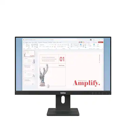 Designed to Amplify, Saved
Search
Design
Transitions
Animations
Slide Show
Review
View
Help
The fusion of premium content and effortless, beautifully designed presentations.
Intelligence Designed to Amplify.
ThinkVision