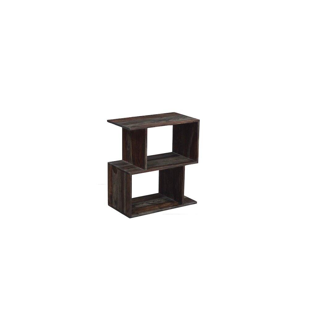 Alt View 2. Porter Designs - Fall River Solid Sheesham Wood Bookcase - Gray.