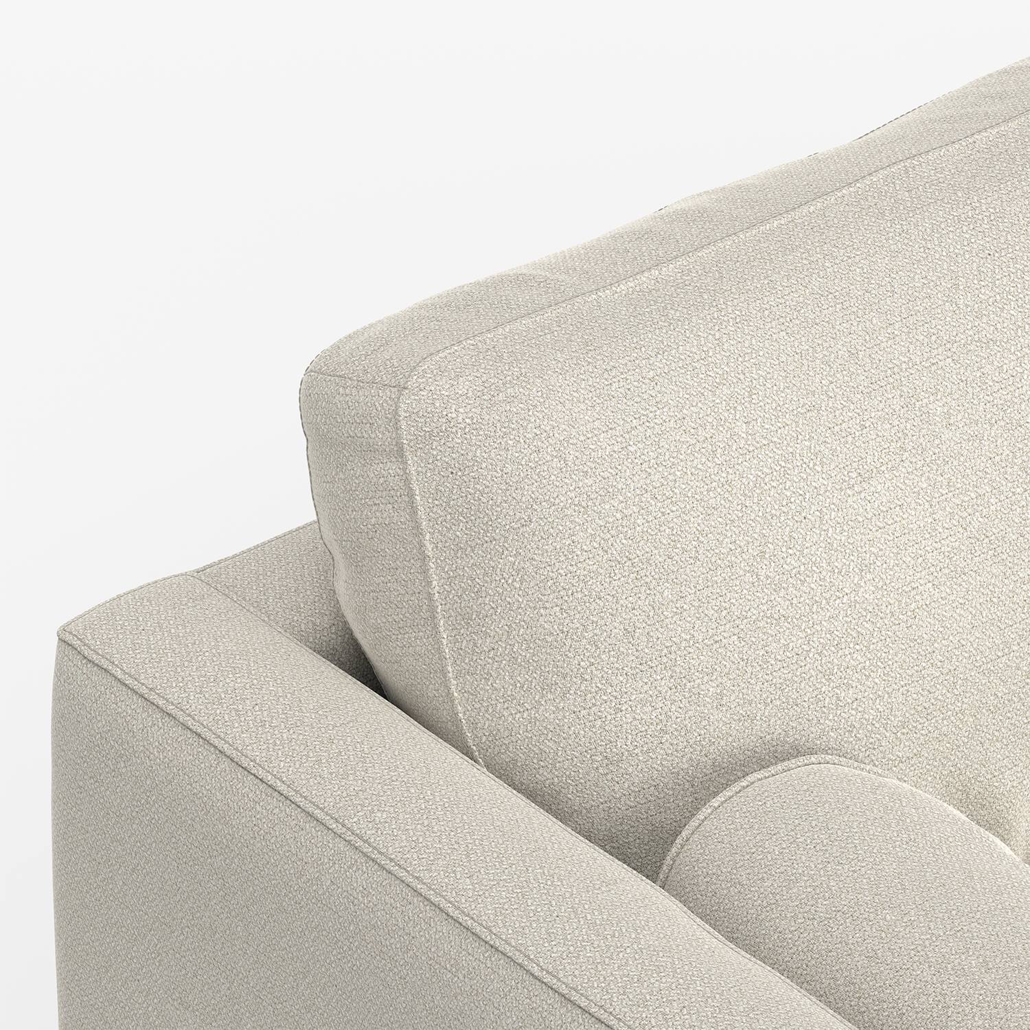 Alt View 5. Simpli Home - Morrison 72 inch Wide Mid-Century Modern Loveseat Sofa in Cream White Woven-Blend Fabric - Cream White.