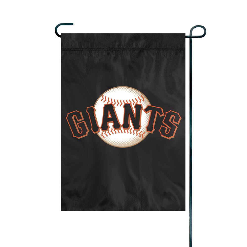Front. Party Animal - San Francisco Giants 15" x 10.5" Applique Garden/Window Flag - Multicolor.