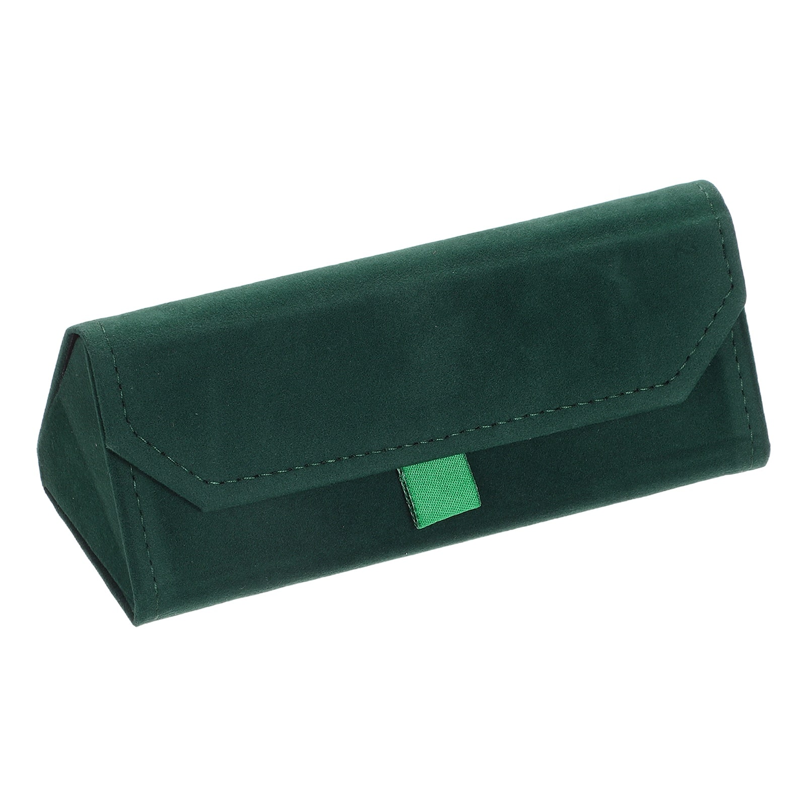 Unique Bargains - Foldable Glasses Case, Triangle Magnetic Sunglass Organizer, Suede Hard Eyeglass Case for Women & Men - Green price history on PriceWatchPro