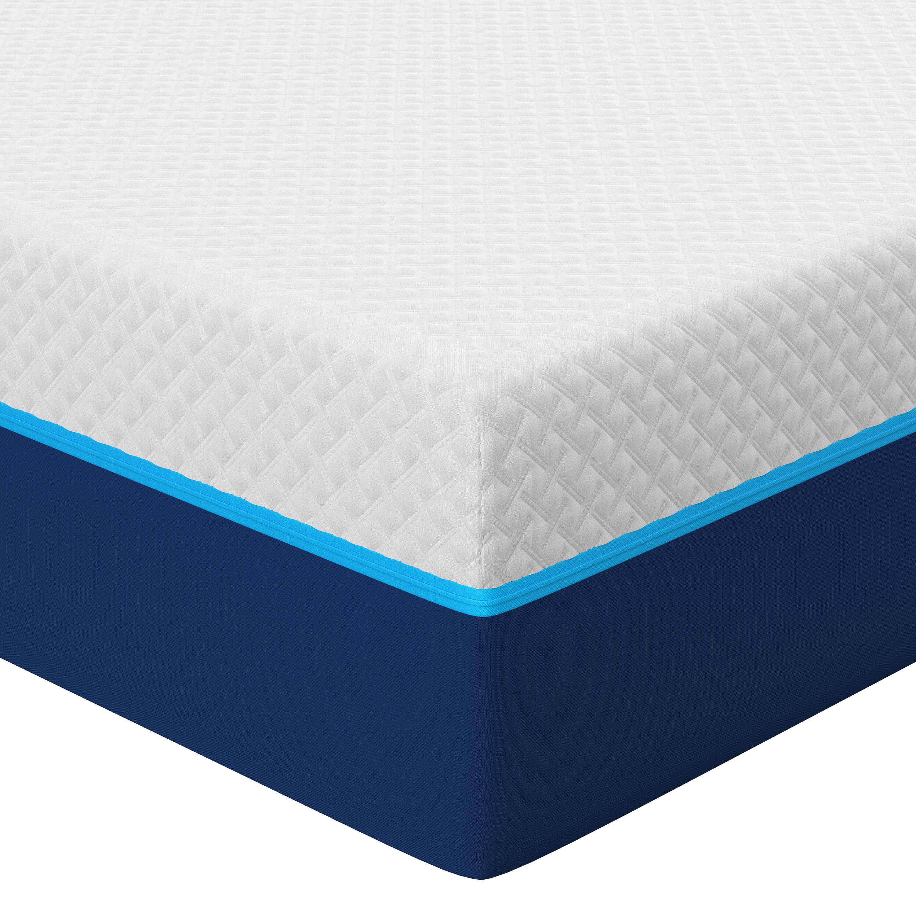 Alt View 2. Nautica - Revitalize Medium-Plush Hybrid Innerspring Mattress - WHITE/BLUE.