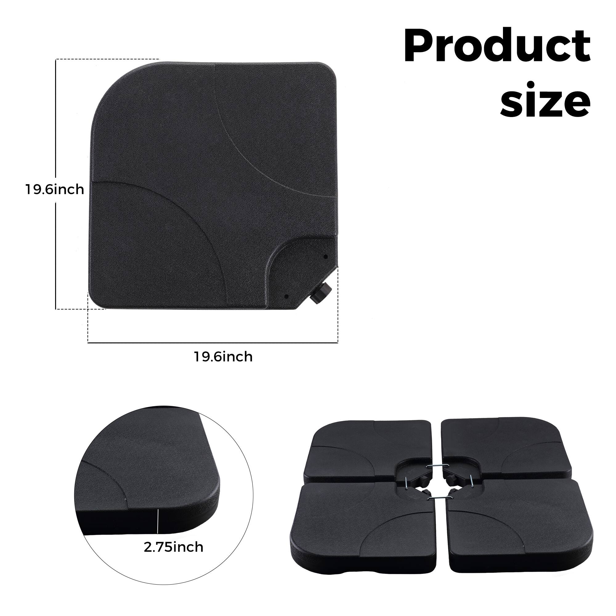 Product size: 19.6 inch x 19.6 inch x 2.75 inch