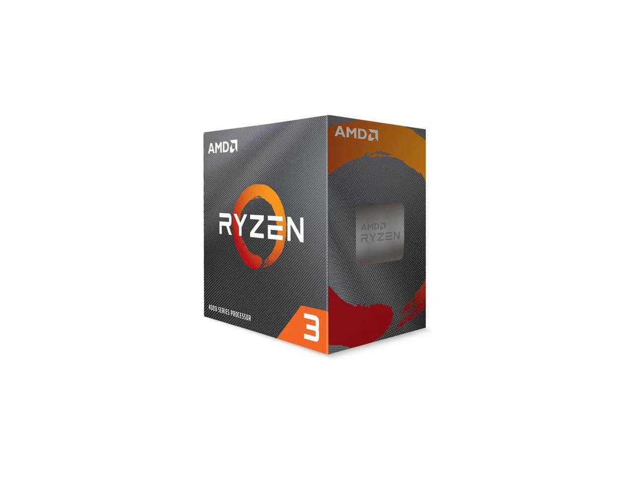 AMD - Ryzen 3 4100 - 4000 Series Renoir (Zen 2) Quad-Core 3.8 GHz AM4 65W CPU - 100-100000510BOX