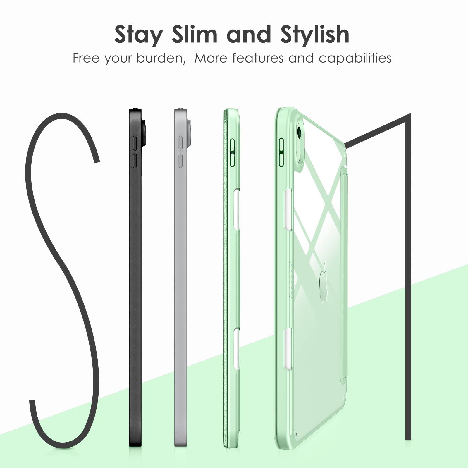 Stay Slim and Stylish  
Free your burden, More features and capabilities