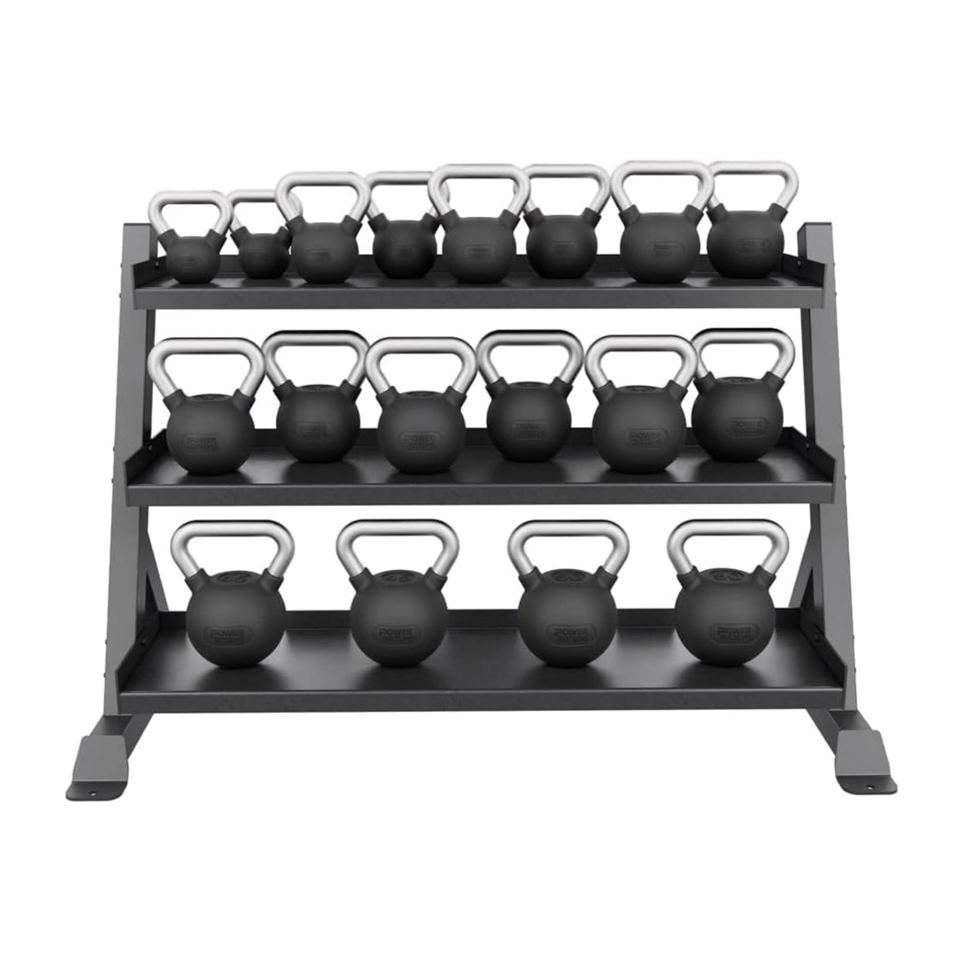 Alt View 1. Power Systems - Elite Rubber Kettlebell (5 lb), Premium Rubber Coated Kettlebell for Strength Training - Black.