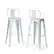 Angle. Simpli Home - Rayne 30 inch Metal Bar Stool (Set of 2) - White.