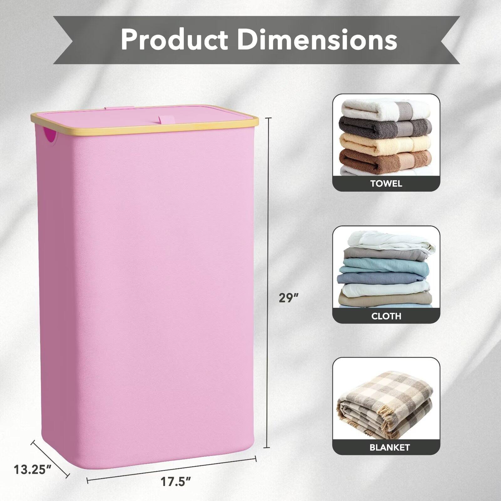 Product Dimensions  
TOWEL 29"  
CLOTH 13.25" 17.5"  
BLANKET