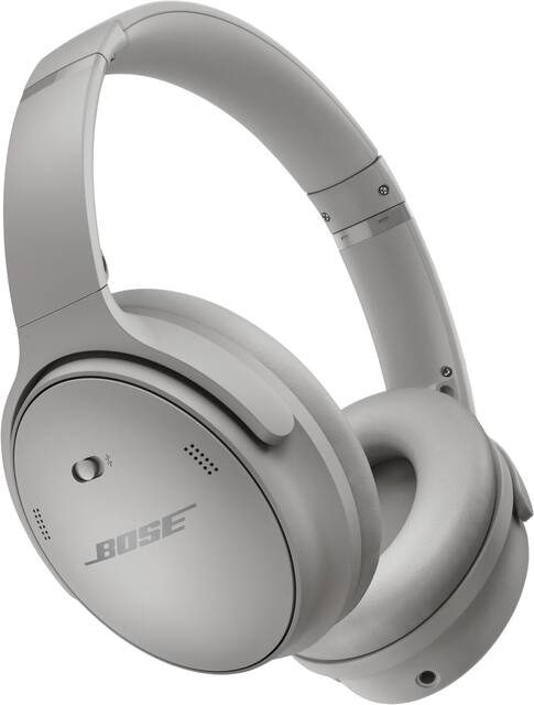 Bose - QuietComfort Wireless Noise Cancelling Over-the-Ear Bluetooth Headphones - Moonlight Gray