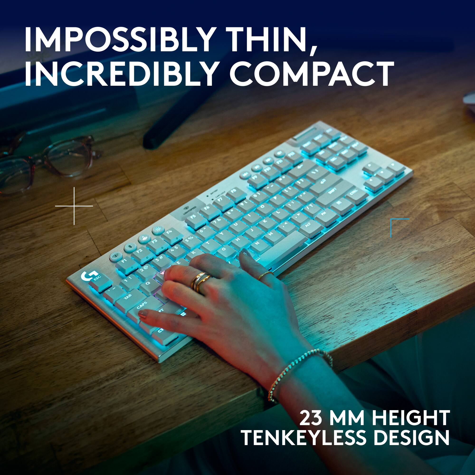 Impossibly Thin, Incredibly Compact Keyboard Design.