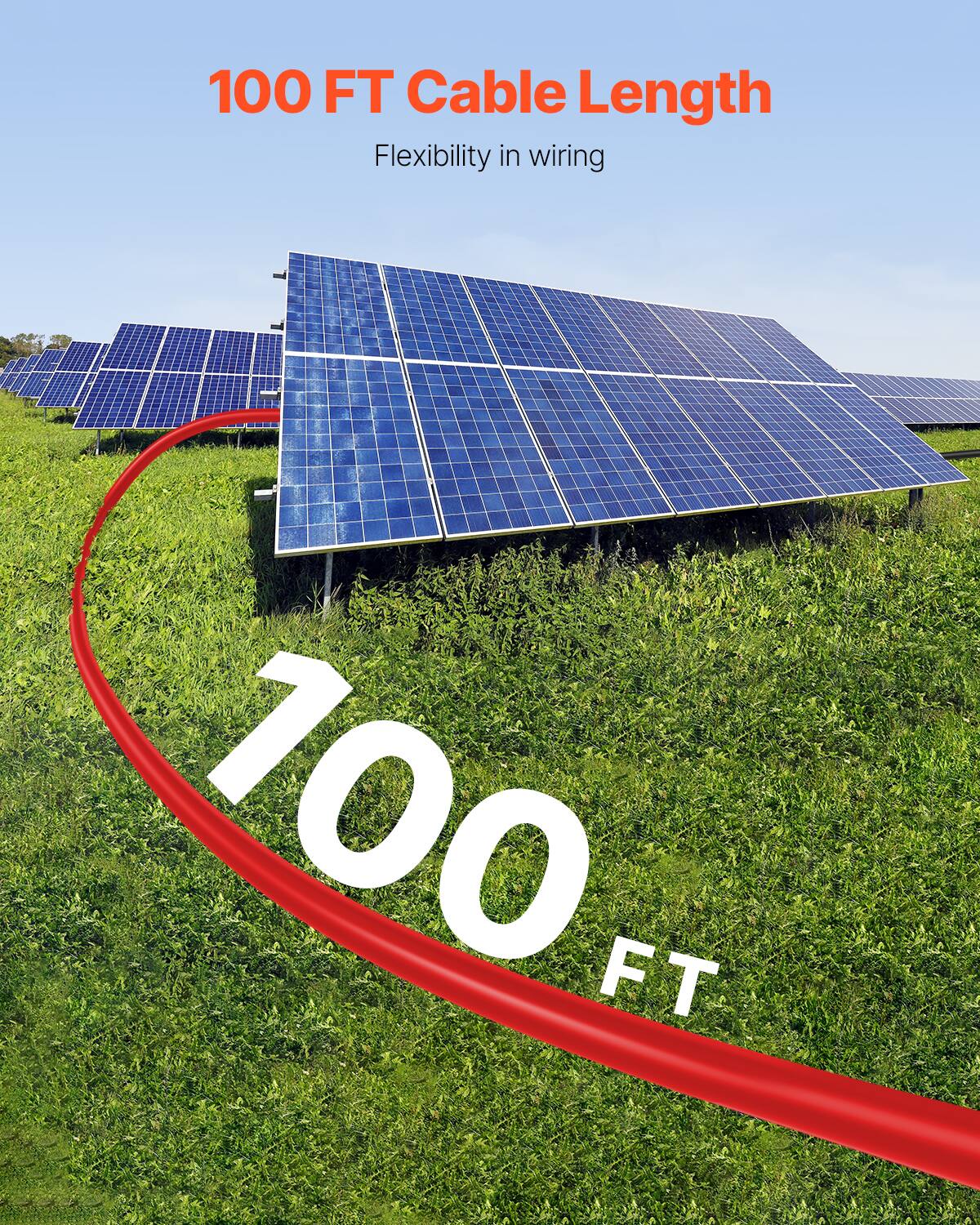 100 FT Cable Length  
Flexibility in wiring