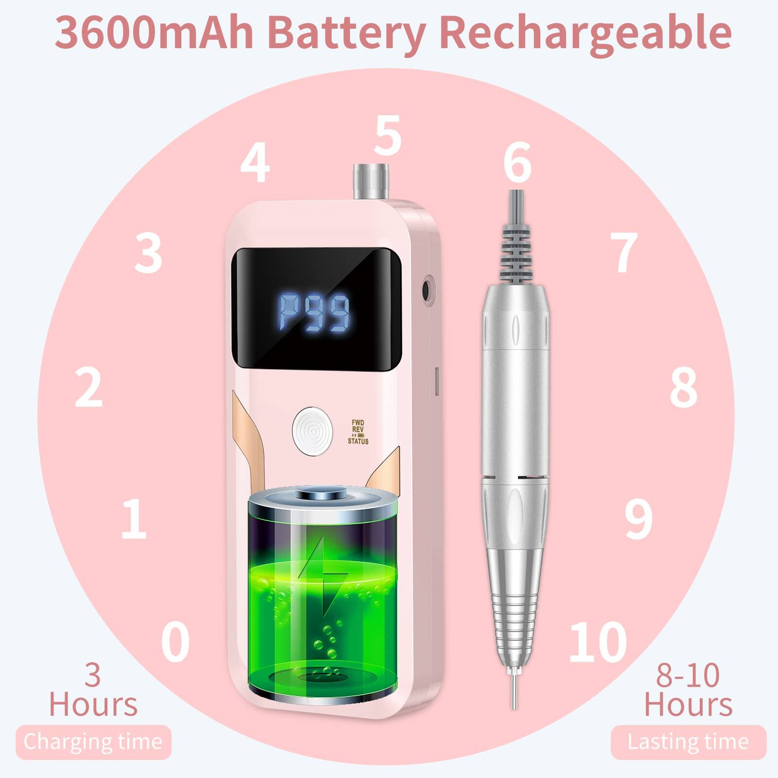 3600mAh Battery Rechargeable

3 Hours Charging time

8-10 Hours Lasting time