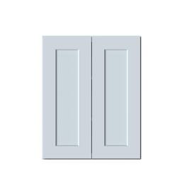 Boyel Living - 24in.W x12in.D x30in.H Dove WALL CABINET Fully assembled Cabinet With Two HDF Doors - Gray