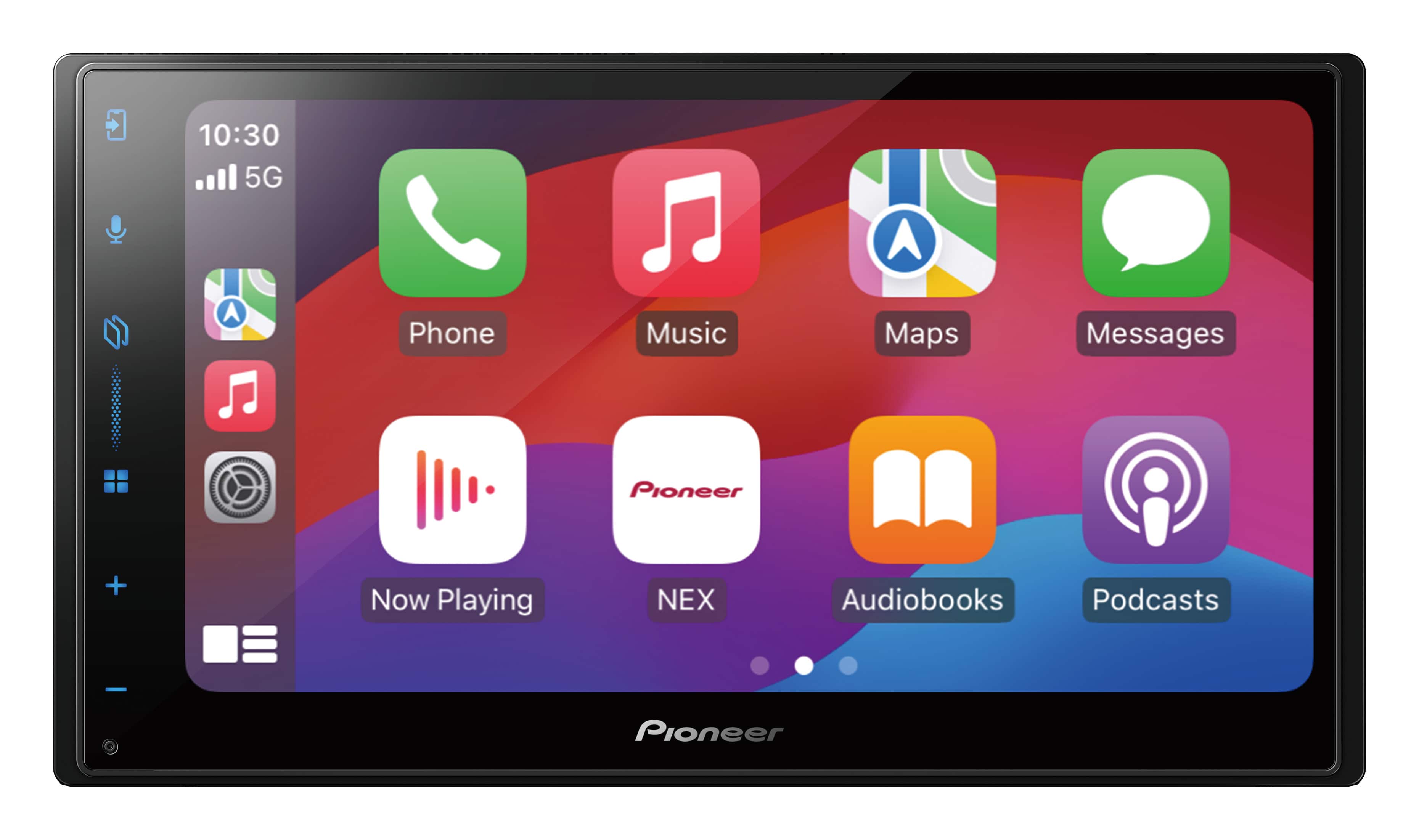 Pioneer - 6.8" – Wired Android Auto and Wired Apple CarPlay Bluetooth Digital Media (DM) Receiver Maestro Compatible HD Radio - Black - Front_Zoom