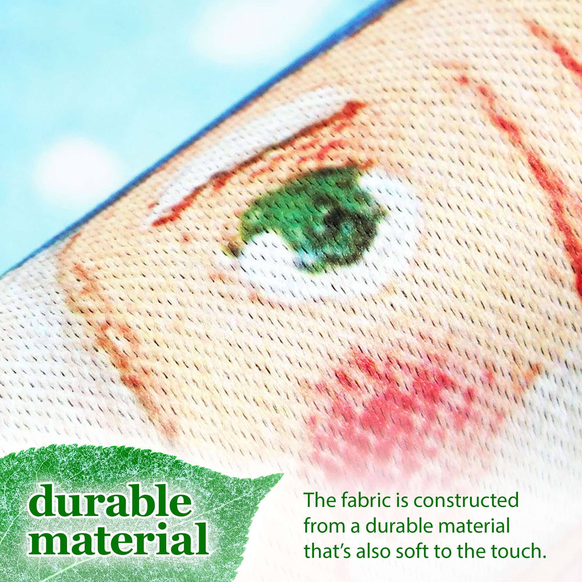 The fabric is constructed from a durable material that's also soft to the touch.