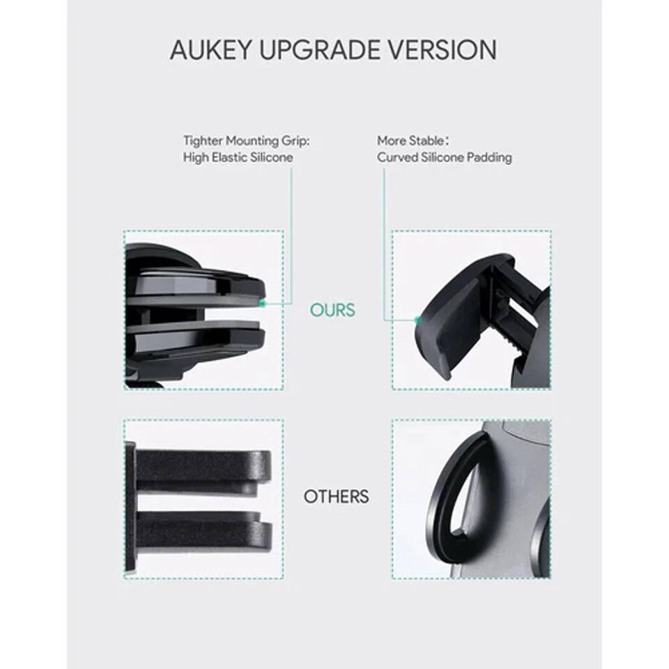 AUKEY UPGRADE VERSION

Tighter Mounting Grip: High Elastic Silicone

More Stable: Curved Silicone Padding

OURS

OTHERS
