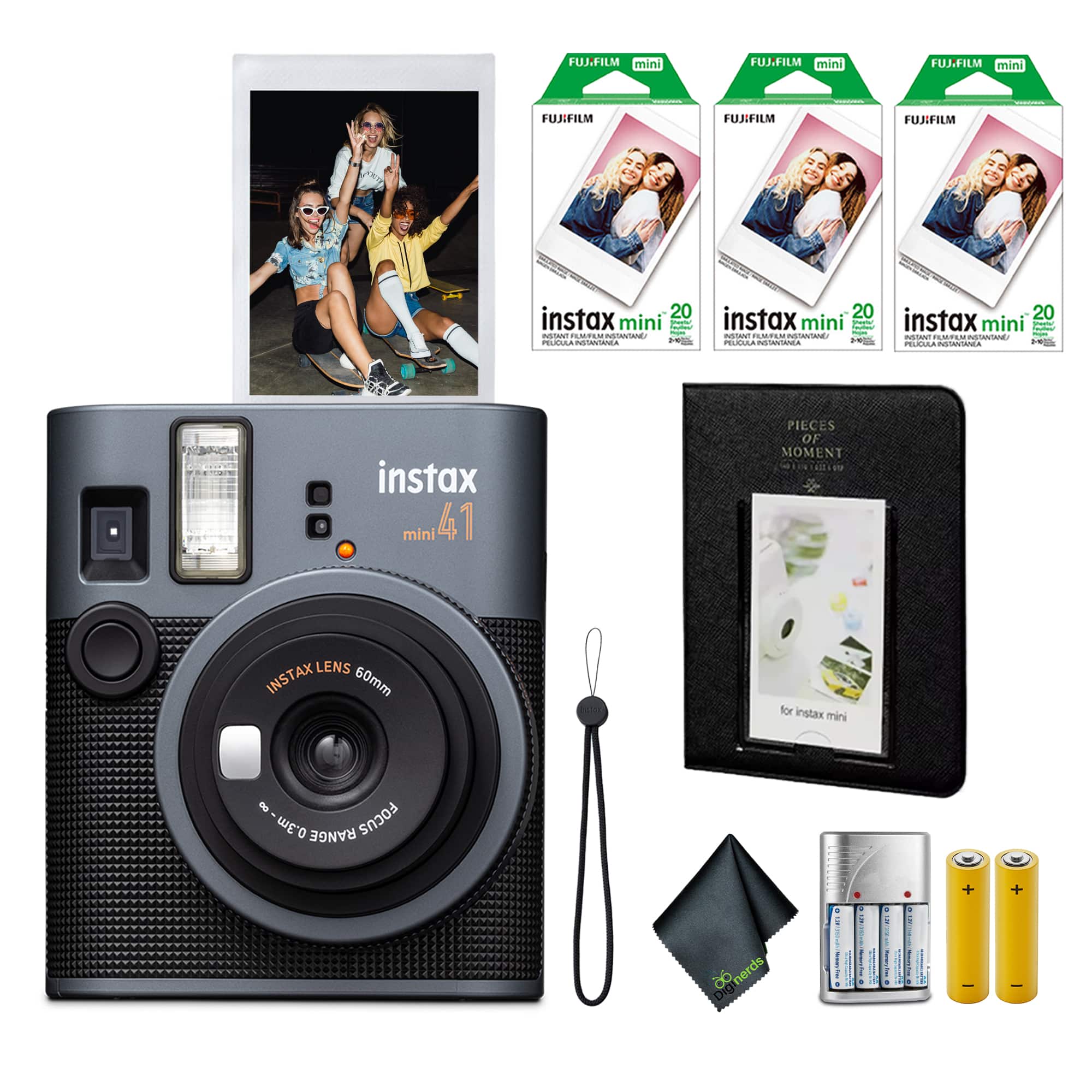 Fujifilm - Instax Mini 41 Instant Film Camera + Instant-mini Film (60 Sheets)