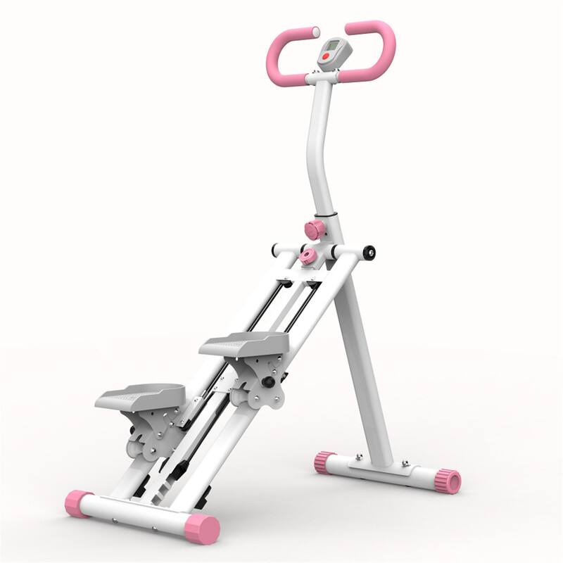 Alt View 9. HTUTWOO - Stair Stepper Vertical Climber - Adjustable Resistance Full-Body Workout Machine,Fitness Equipment,Adjustable Handlebar - Pink.