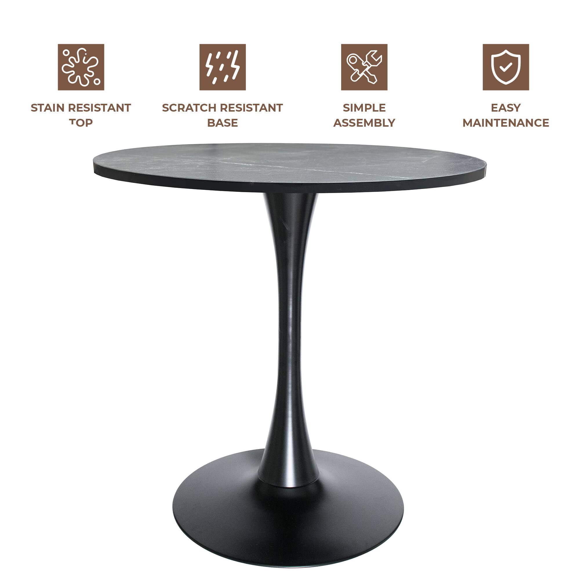 STAIN RESISTANT TOP  
SCRATCH RESISTANT BASE  
SIMPLE ASSEMBLY  
EASY MAINTENANCE